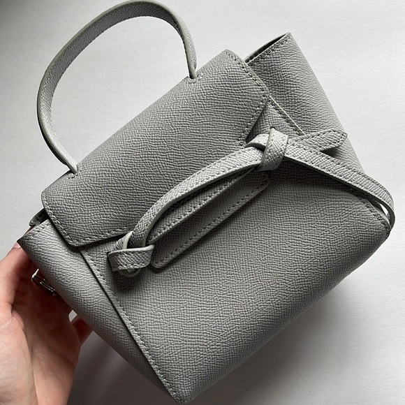 ChiaraChai grey mini purse. Never used. Still in bag and box. Smoke free home. - Picture 3 of 7